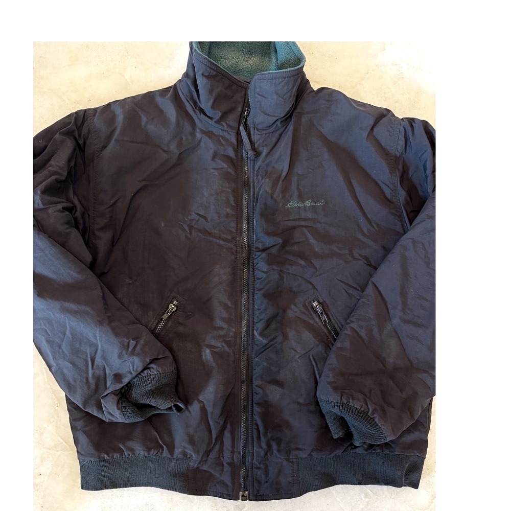 Vintage Eddie Bauer Windfoil Bomber Jacket Made in USA Fleece
Lined